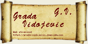 Grada Vidojević vizit kartica